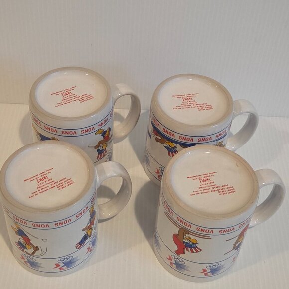 Sam the Eagle VONS Coffee Mug 1984 Los Angeles Summer Olympics PAPEL Set of 4 - Picture 14 of 15